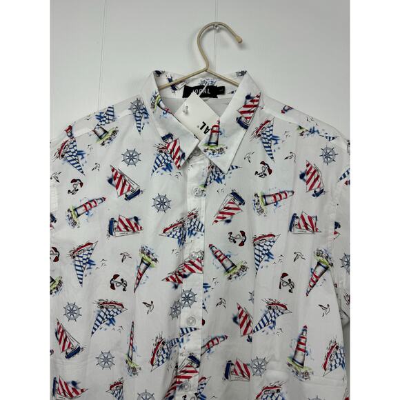 Men's Jogal Nautical Shirt, Size L - Picture 2 of 6